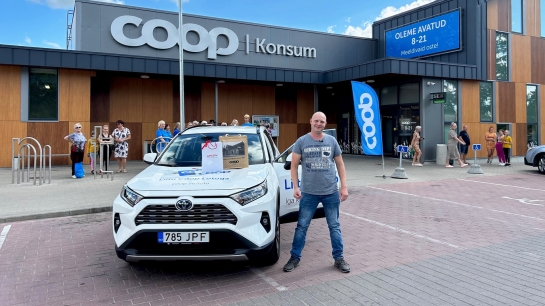 Jaan võitis augustikuu loosiga Coop Lotopeaauhinna - Toyota RAV4