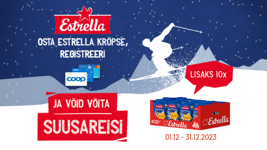VÕITJAD ON SELGUNUD! Estrella kampaania 01.12.-31.12.2023