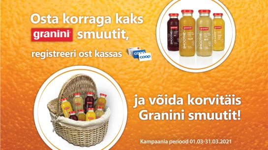VÕITJAD ON SELGUNUD! Granini kampaania 01.03-31.03