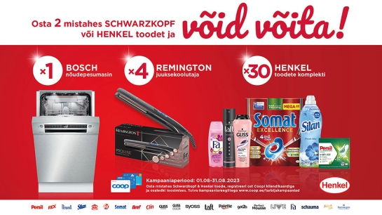 VÕITJAD ON SELGUNUD! Henkel ja Schwarzkopf kampaania 01.08.-31.08.2023