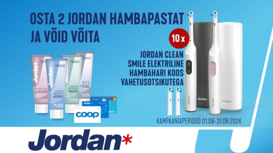 VÕITJAD ON SELGUNUD! Jordani kampaania 01.08-31.08.2024