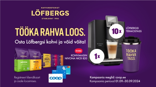 VÕITJAD ON SELGUNUD! Löfbergs kampaania 01.09.-30.09.2024