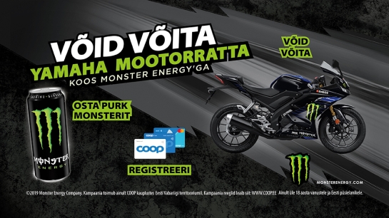 VÕITJA ON SELGUNUD! MONSTER ENERGY DRINK kampaania 01.06-31.07.2024