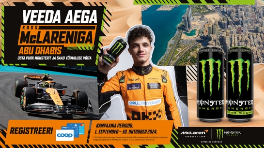VÕITJA ON SELGUNUD! MONSTER energiajoogi kampaania 01.09.-31.10.2024