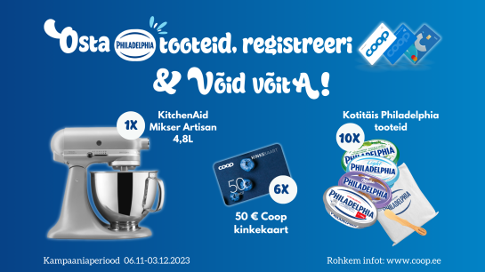 VÕITJAD ON SELGUNUD! Philadelphia kampaania 06.11.-03.12.2023