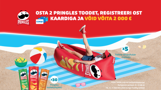 VÕITJAD ON SELGUNUD! Pringlesi kampaania 01.08. - 31.08.2024