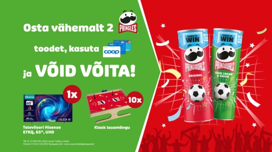 VÕITJAD ON SELGUNUD! Pringlesi kampaania 01.05-31.05.2024