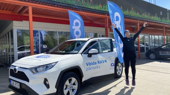 Maarja Kallas Võrumaalt võitis Toyota RAV4 sõiduauto