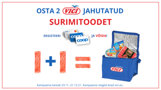 VÕITJAD ON SELGUNUD! Viči surimitoodete kampaania 23.11–21.12