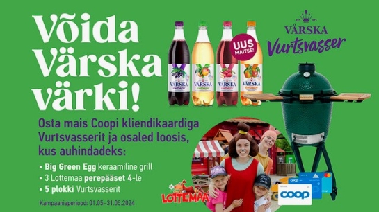 VÕITJAD ON SELGUNUD! Vurtsvasseri kampaania 01.05-31.05.2024