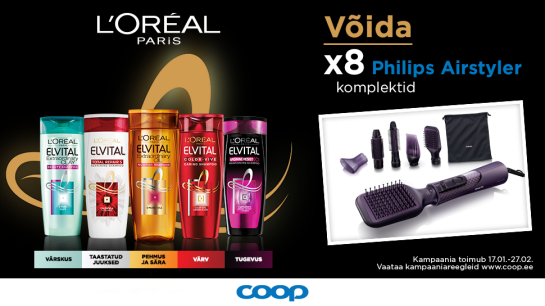 VÕITJAD ON SELGUNUD! Elvital kampaania 17.01.-27.02.2018