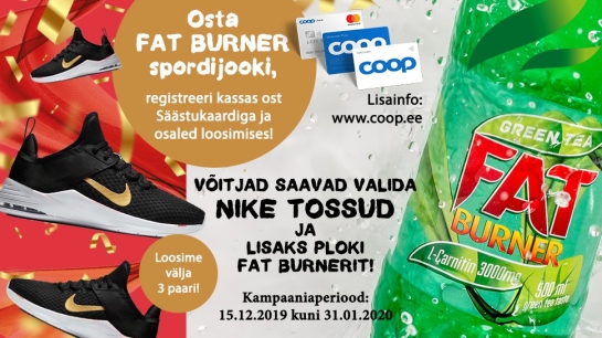 VÕITJAD ON SELGUNUD! Fat Burner kampaania 15.12-31.01