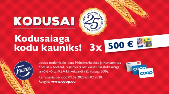 VÕITJAD ON SELGUNUD! Fazer Kodusai kampaania 01.02-29.02