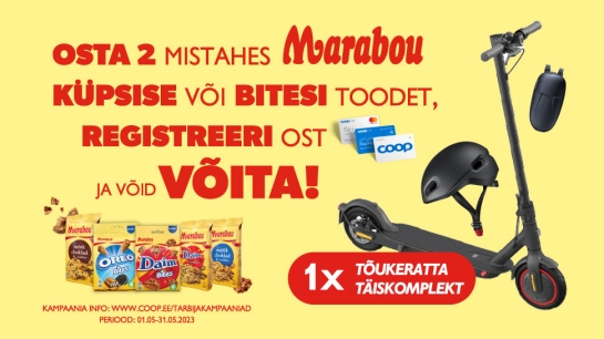 VÕITJA ON SELGUNUD! Marabou kampaania 01.05-31.05.2023