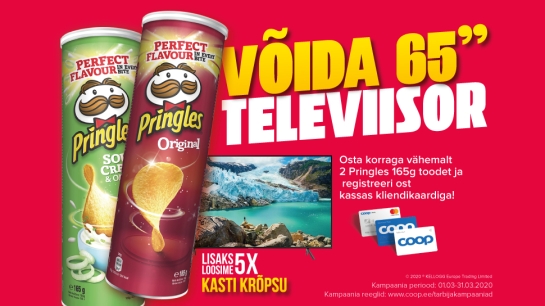 VÕITJAD ON SELGUNUD! PRINGLES kampaania 01.03-31.03