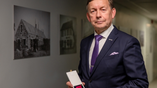 Saaremaa Tarbijate Ühistu juhi kohalt lahkuv Kalle Koov sai 2023. aastal ka riikliku tunnustuse. Foto: Saaremaa Tarbijate Ühistu