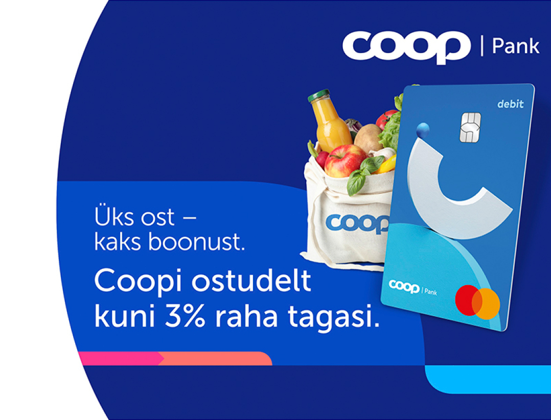 Coopi ostudelt kuni 3% raha tagasi